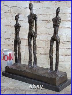 Cometti Style Mid Century Modern Brutalist Trio Set Detailed Statue Rare Artwork