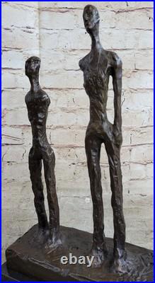 Cometti Style Mid Century Modern Brutalist Trio Set Detailed Statue Rare Artwork