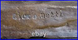 Cometti Style Mid Century Modern Brutalist Trio Set Detailed Statue Rare Artwork