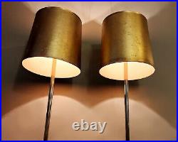 Cool Rare Brass MCM Atomic Age Kovacs Style Ball Stacked Gold Vtg Floor Lamps