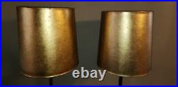 Cool Rare Brass MCM Atomic Age Kovacs Style Ball Stacked Gold Vtg Floor Lamps