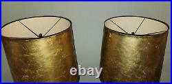 Cool Rare Brass MCM Atomic Age Kovacs Style Ball Stacked Gold Vtg Floor Lamps