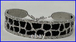 Cool Rare Trifari Vintage Mid Century Modern Brutalist Lucite Choker Necklace