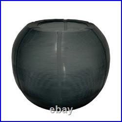 DONNA KARAN Lenox QUAXS glacier etched art glass Modern Candle Holder Vase RARE