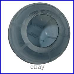 DONNA KARAN Lenox QUAXS glacier etched art glass Modern Candle Holder Vase RARE