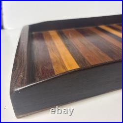 DON SHOEMAKER EXOTIC WOODS TRAY MID CENTURY MODERN MEXICO Rare Large 20.5x11.5