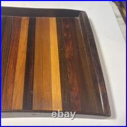 DON SHOEMAKER EXOTIC WOODS TRAY MID CENTURY MODERN MEXICO Rare Large 20.5x11.5