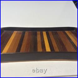 DON SHOEMAKER EXOTIC WOODS TRAY MID CENTURY MODERN MEXICO Rare Large 20.5x11.5