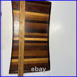 DON SHOEMAKER EXOTIC WOODS TRAY MID CENTURY MODERN MEXICO Rare Large 20.5x11.5