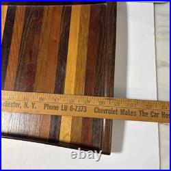 DON SHOEMAKER EXOTIC WOODS TRAY MID CENTURY MODERN MEXICO Rare Large 20.5x11.5
