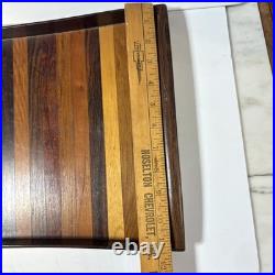 DON SHOEMAKER EXOTIC WOODS TRAY MID CENTURY MODERN MEXICO Rare Large 20.5x11.5