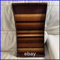 DON SHOEMAKER EXOTIC WOODS TRAY MID CENTURY MODERN MEXICO Rare Large 20.5x11.5