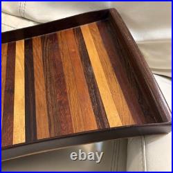 DON SHOEMAKER EXOTIC WOODS TRAY MID CENTURY MODERN MEXICO Rare Large 20.5x11.5