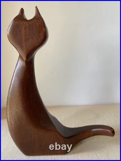 Danish Modern Teak Cat P. Broste Denmark J Bentsen 1960s Mid Century Modern RARE