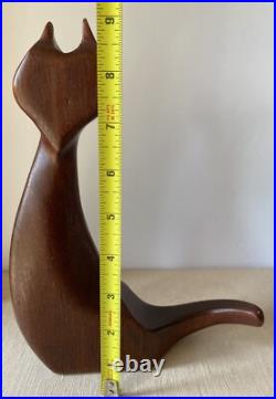 Danish Modern Teak Cat P. Broste Denmark J Bentsen 1960s Mid Century Modern RARE