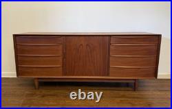 Danish Modern Teak Low Dresser by Svend Madsen for Falster MCM Rare Piece