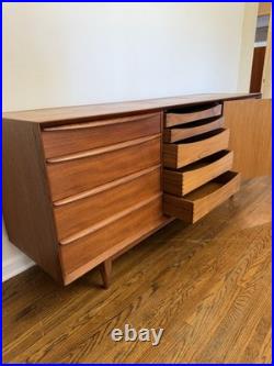 Danish Modern Teak Low Dresser by Svend Madsen for Falster MCM Rare Piece