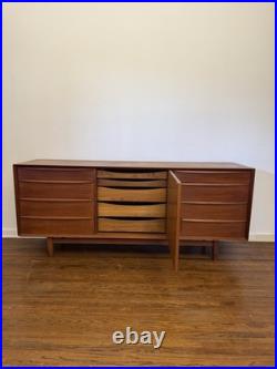 Danish Modern Teak Low Dresser by Svend Madsen for Falster MCM Rare Piece