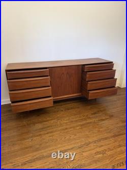 Danish Modern Teak Low Dresser by Svend Madsen for Falster MCM Rare Piece