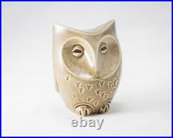 Ditmar Urbach ceramic Owl bank Czech Vintage 1950's Rare / Midcentury Modern