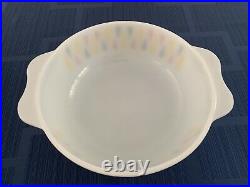 EXTREMELY RARE JAJ Pyrex HARLEQUIN (1962) Easy-Grip Casserole Dish Set with Lids