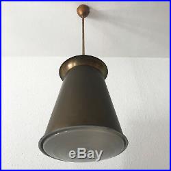 EXTREMELY RARE Modernist BAUHAUS Pendant Lamp by ADOLF MEYER, ZEISS IKON 1930s