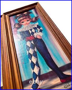 Eden Soroka Big Eyes Moppet Harlequin Art Print Mid Century Modern 4pc Rare Htf