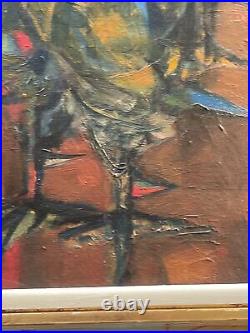 Ernesto Deira Abstract Painting Mid Century Modern Expressionism Argentina Rare