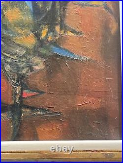 Ernesto Deira Abstract Painting Mid Century Modern Expressionism Argentina Rare