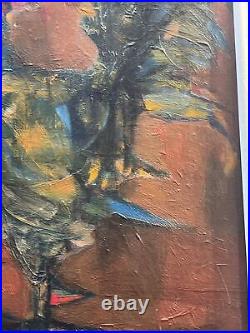 Ernesto Deira Abstract Painting Mid Century Modern Expressionism Argentina Rare