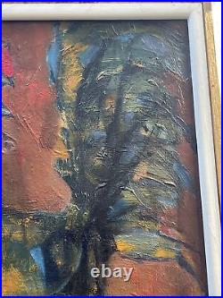 Ernesto Deira Abstract Painting Mid Century Modern Expressionism Argentina Rare