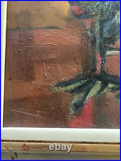 Ernesto Deira Abstract Painting Mid Century Modern Expressionism Argentina Rare