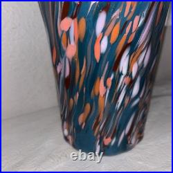 Extremely Rare MCM Mid Century Modern Murano Hand Blown Glass Vase SEE DESCRIP