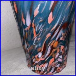 Extremely Rare MCM Mid Century Modern Murano Hand Blown Glass Vase SEE DESCRIP