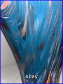 Extremely Rare MCM Mid Century Modern Murano Hand Blown Glass Vase SEE DESCRIP