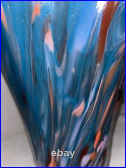 Extremely Rare MCM Mid Century Modern Murano Hand Blown Glass Vase SEE DESCRIP