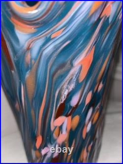 Extremely Rare MCM Mid Century Modern Murano Hand Blown Glass Vase SEE DESCRIP