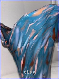 Extremely Rare MCM Mid Century Modern Murano Hand Blown Glass Vase SEE DESCRIP