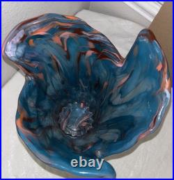 Extremely Rare MCM Mid Century Modern Murano Hand Blown Glass Vase SEE DESCRIP