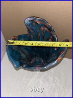 Extremely Rare MCM Mid Century Modern Murano Hand Blown Glass Vase SEE DESCRIP