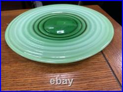 Fenton Lime Green Opalescent NewWorld Mid Century Modern RARE centerpiece 14-1/2
