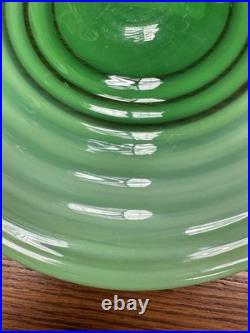 Fenton Lime Green Opalescent NewWorld Mid Century Modern RARE centerpiece 14-1/2