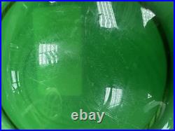 Fenton Lime Green Opalescent NewWorld Mid Century Modern RARE centerpiece 14-1/2