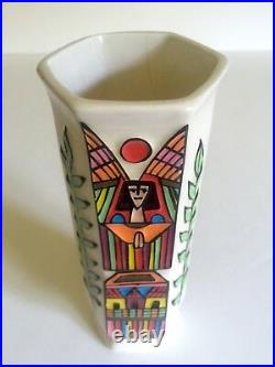 Fernando Llort Rare Vtg MID Century Modern El Salvador Art Pottery Angel Vase
