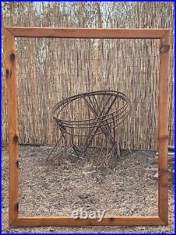 Frederick Weinberg Mid Century Modern Metal Hoop Chair Frames, Set of 4, RARE