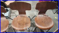 Fritz Hansen rare set of 10 #1164 Danish Chairs