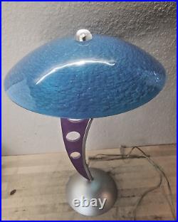 Futuristic Saucer Lamp Lucite Jetson Space Age Rare Find MCM