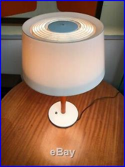 GERALD THURSTON LIGHTOLIER MUSHROOM LAMP VINTAGE MID CENTURY MODERN Orange Rare