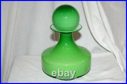 GULVVASE with Stopper by Otto Brauer for HOLMEGAARD 1965 RARE SHAPE and Color