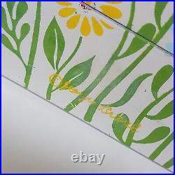 George Briard MCM Lacquer Ware Melamine Stacking Boxes Floral 9 1/4 T RARE